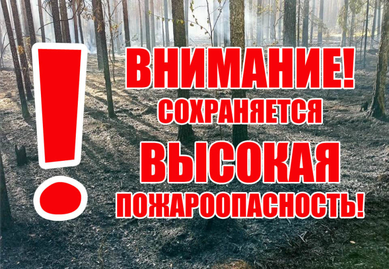 Высокая пожарная опасность. Высокая пожарная опасность.